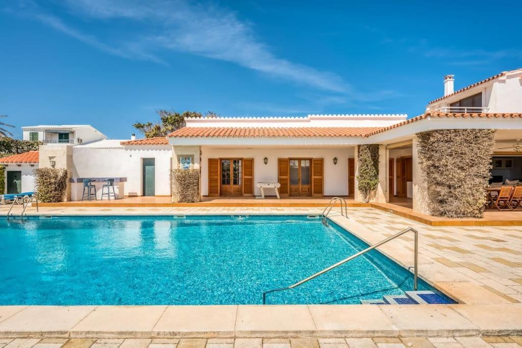 La Calma Espectacular Villa Con Jardin Y Piscina En Menorca S'Algar Exterior foto